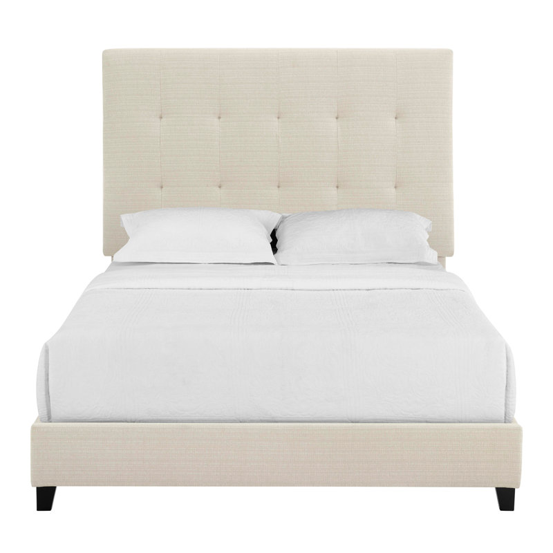 Queen Size Tufted Upholstered Platform Bed