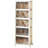 Canas 5 Pack Stackable Storage Bins Folding Organizer Boxes Collapsible Closet With Doors Wheels Lids