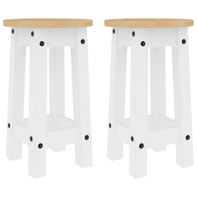 Abiramy Solid Wood Counter Stool