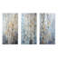 Ensemble de 3 décorations murales argentées et bleues-883856548-883856550