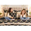 Housse de coussin noire Golden Connection 22x22