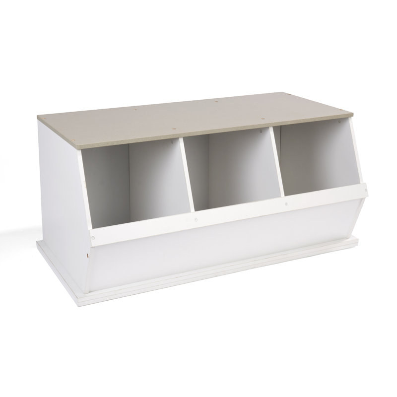 WFX Utility™ Toy Organizer, White/Gray Woodgrain