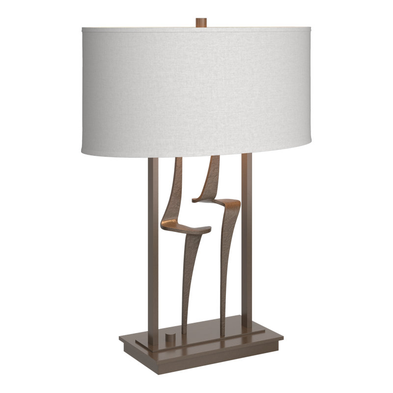 Antasia 24.7" Table Lamp, Natural Anna, Bronze