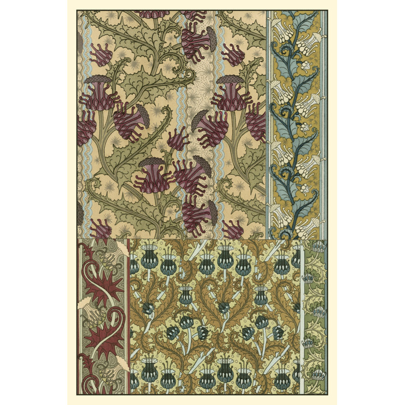 Garden Tapestry IV by Grasset - Wrapped Canvas Print, 30cm H x 20cm W x 3.8cm D