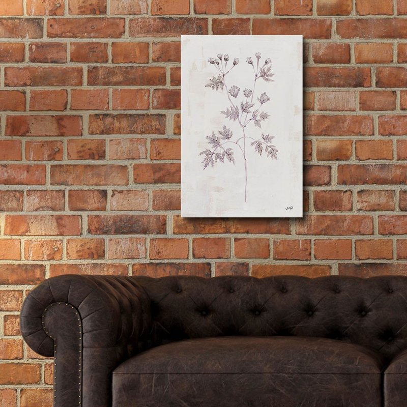 Art mural en verre Delicate Meadow 4 'par Julia Purinton, H 24 po x l 16 po x P 0,2 po