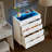 White 5 Drawer Dresser with LED Light & Tempered Glass Top, Tall Chest of Drawers for Bedroom or Closet Island Storage with Jewelry Organizer-2130187983