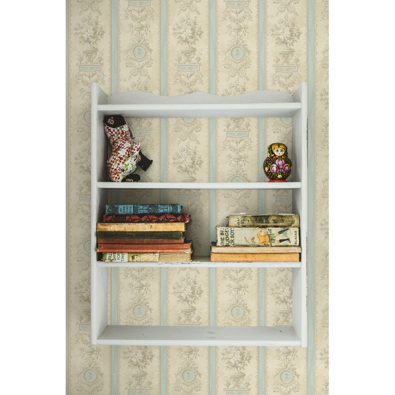 Rouleau de papier peint L 33 pi x l 20,5 po Alcorta, Bleu clair
