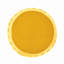 12" Yellow Outdoor Iron Side Table, All-Metal Construction End Table-1288199751