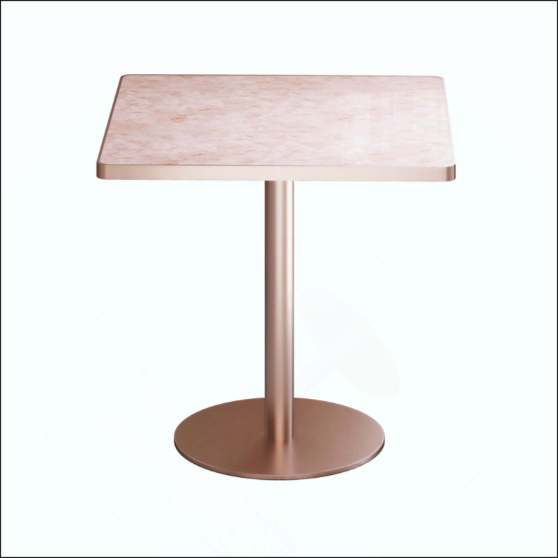 Table de salle à manger Modern, Pink/Rose Gold