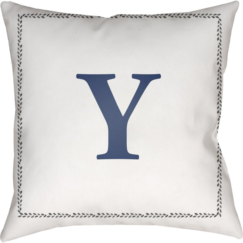  Indoor/Outdoor Throw Pillow, 20" H x 20" W x 4" D, Y