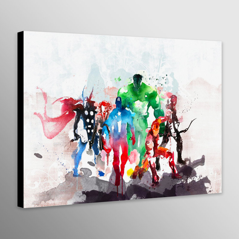 Super Heroes - Wrapped Canvas Painting, 61cm H x 81cm W