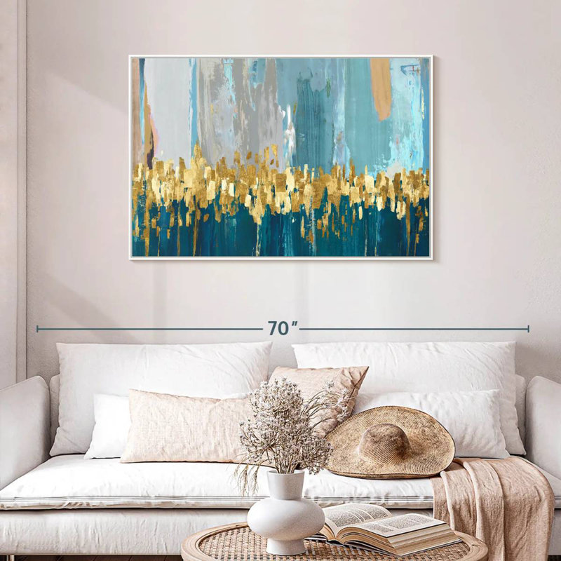 Starlight, Cadre flottant blanc, 43 po x 29 po