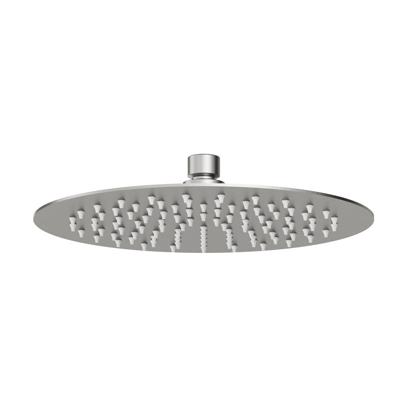 10-Inch Round Single-Function Shower Head, Brushed Nickel
