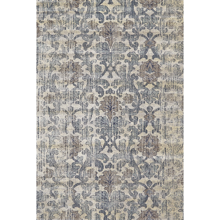 Elissha Floral Brown/Dove Gray Area Rug