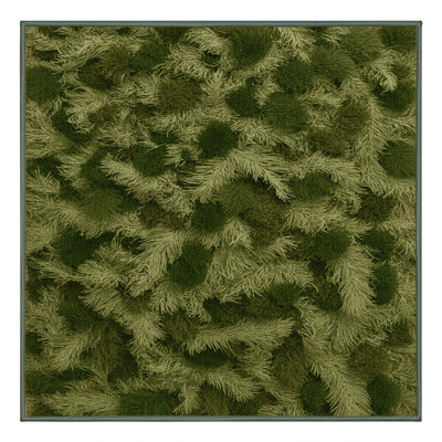 Tapis vert botanique lavable à la machine