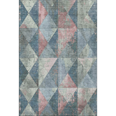 Premium Machine Washable Meidell AMF1721 Geometric Rug