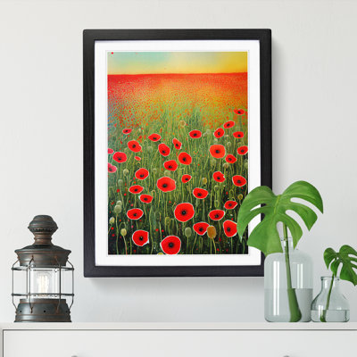 Lidea Poppy Field Paint Splatter Vol.2 - Picture Frame Print