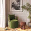 Fauteuil pivotant vert Gosport-2039674895
