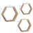 Lakefield 3 Piece Hexagon Floating Shelf-2015650746