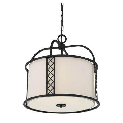 Luminaire suspendu tambour 3 lumières