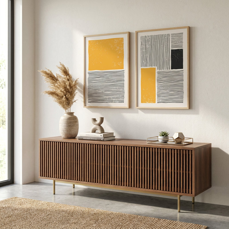 Abstract Blossoms with Rich Texture Framed Wall Decor
