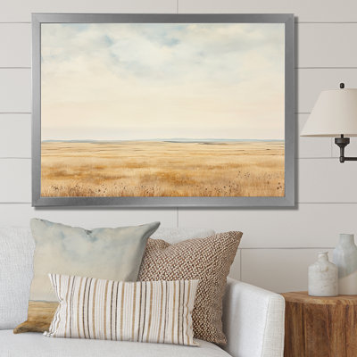 Prayies Endless Meadows Scenery Minimalisme I