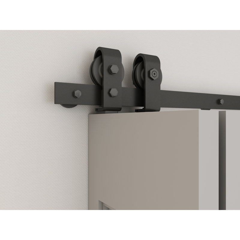 Matte Black Steel Folding Bi-Fold Door Hardware Kit