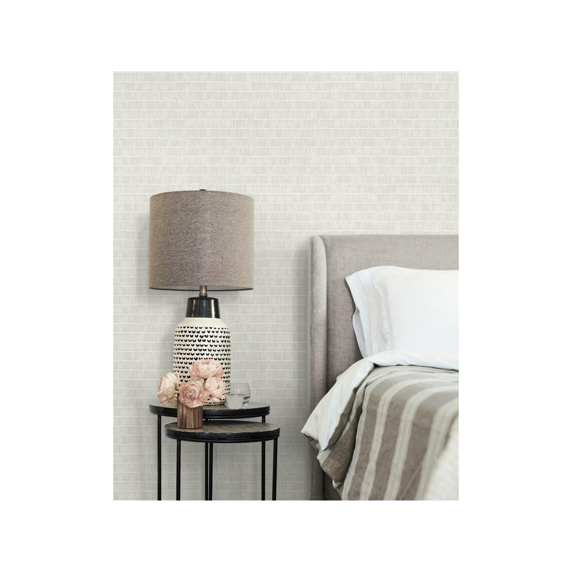 Williamsburg Striped Wallpaper, Gray