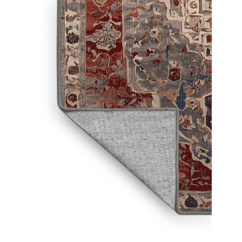 Tapis brun lavable à la machine, Rectangle 4 pi x 6 pi