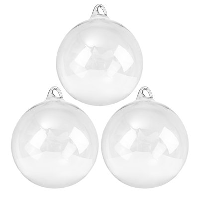 Boule de globe en verre transparent 3,93 po H (paquet de 3)