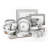 Bethzaida 56 Piece Porcelain China Dinnerware Set - Service for 6