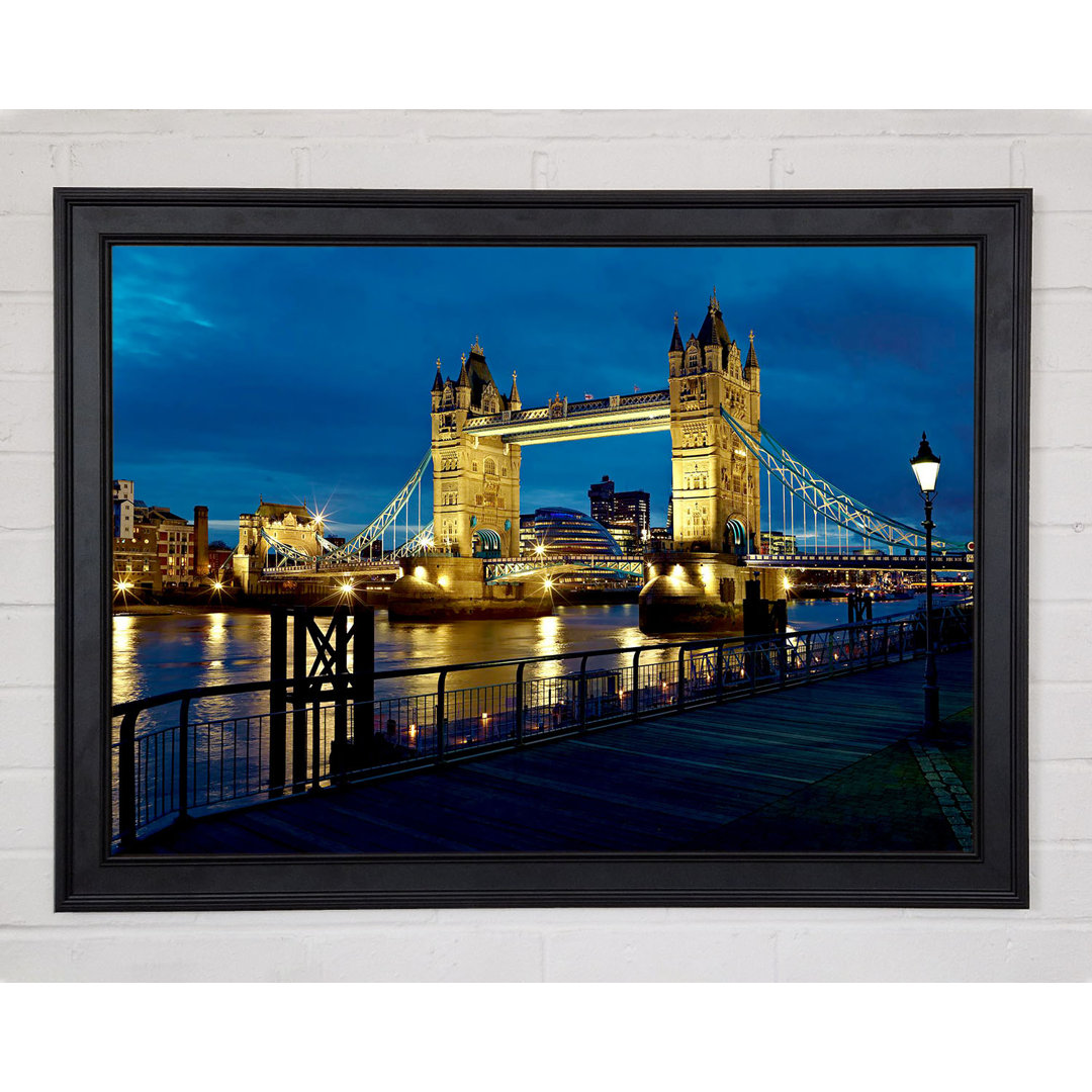 London Tower Bridge Nachtlicht - Druck