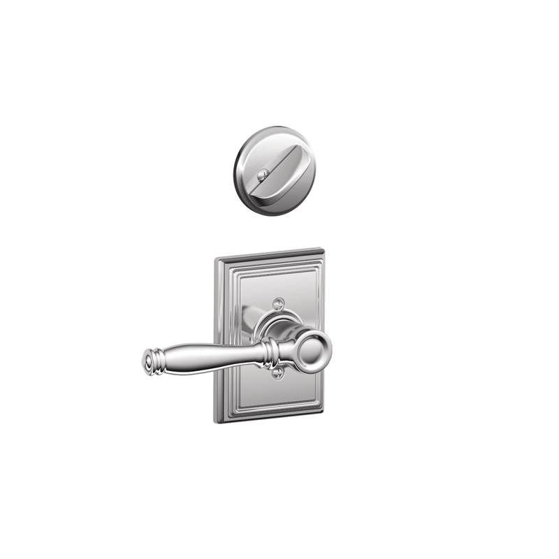 Birmingham Single Cylinder Interior Lever Set, Bright Chrome