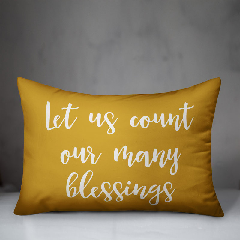 Mustard Yellow Cotton Reversible Lumbar Pillow