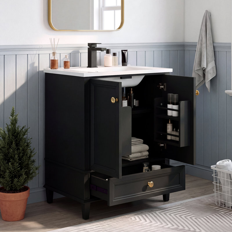 Freestanding Standard Free Standing Single Double With Ceramic Top, Green
