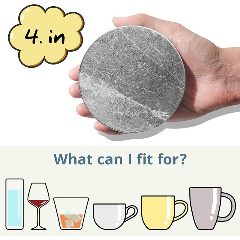Coasters with Holder Cork Base for Cups
