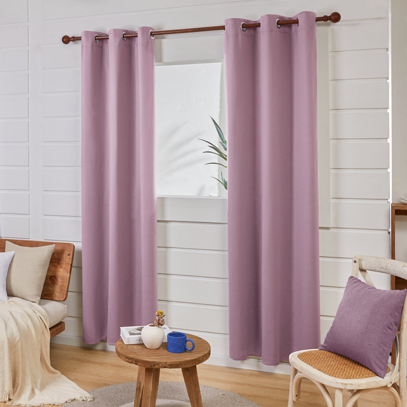 Frome Room Darkening Curtain Pair, Lavender, 38" W x 84" L