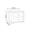 Bramley 53.8cm W Manufactured Wood Bedside Table