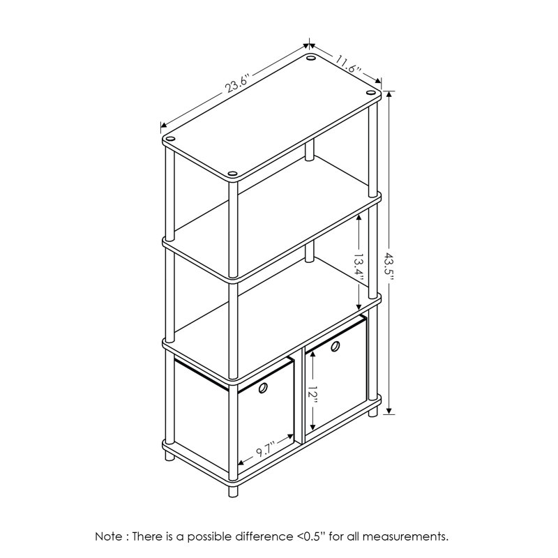 Joyner Etagere Bookcase, Steam Beech