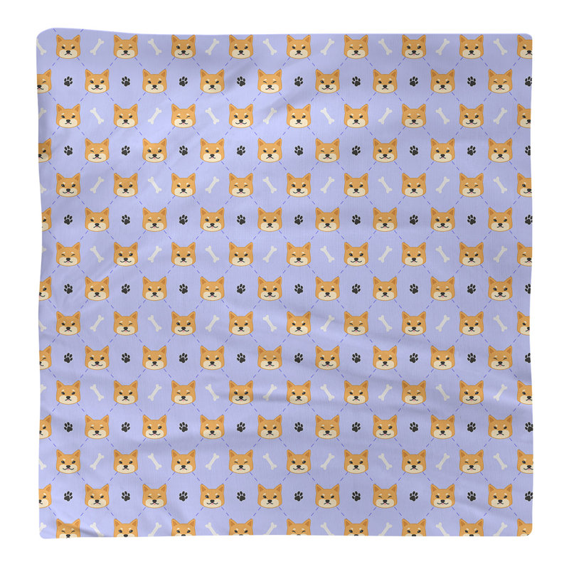 Polyester Toile Square Napkin, Periwinkle, 0.1" H x 10" W x 10" D, Polyester Twill