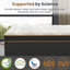 Matelas simple de luxe de 10 pouces avec mousse viscoélastique imprégnée de gel, idéal pour tous les dormeurs.