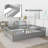 Full Size  Floor Bed, Integral Construction With Super High Security Barrier, Door, Children's Floor Bed Frame, Montessori Wooden Children's Floor Bed,  Grey-299259178