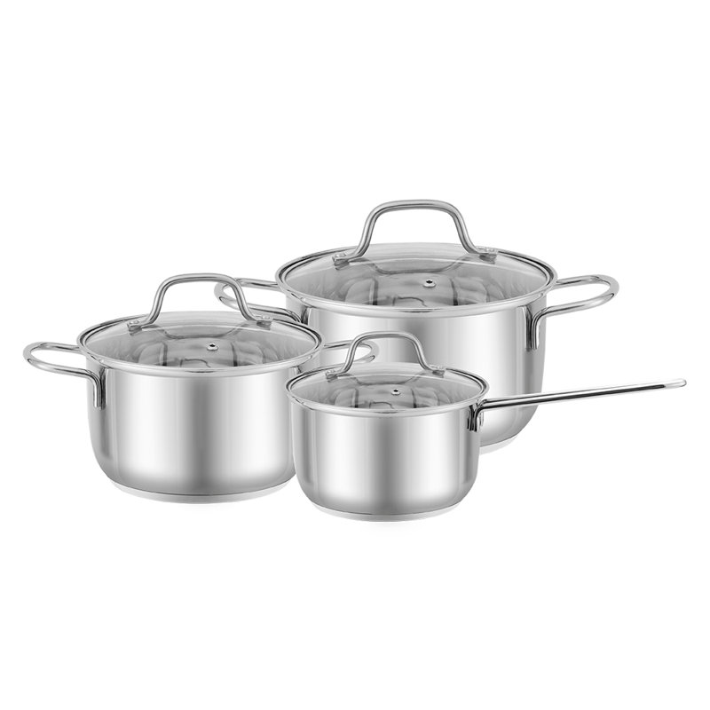 6 - Piece Stainless Steel Cookware Set
