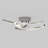Orly Modern Flush Mount Ceiling Light Fixture, Chrome
