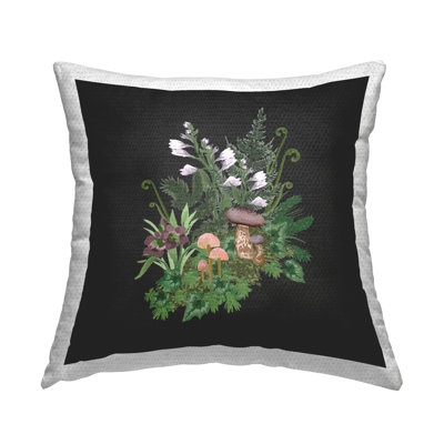 Floral Indoor/Outdoor Throw Pillow