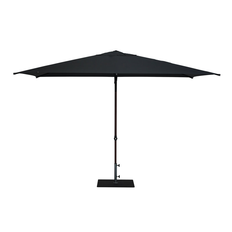 Aolaith 300cm X 200cm Rectangular Market Parasol, Anthracite