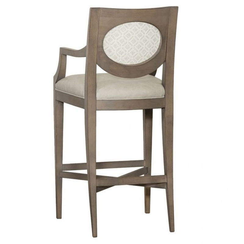 Tabouret de bar 30,5 po Rocco, Espresso, 7602 Crème