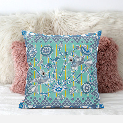  Housse et insert de coussin carré Pond Peacock