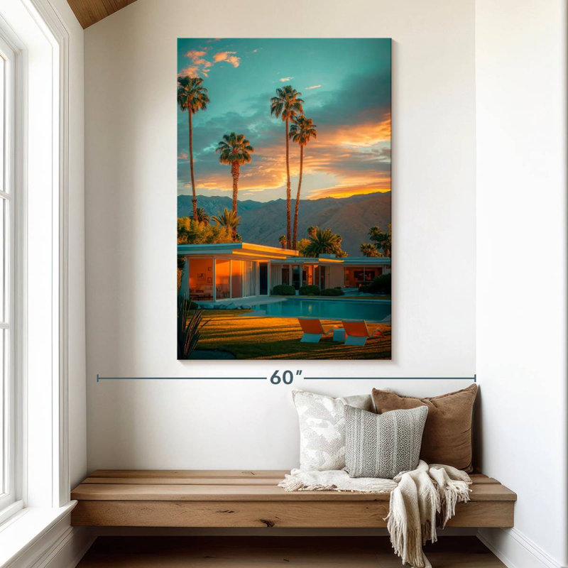 Lilie Palm Springs Golden Sunset, 51" H x 34" W