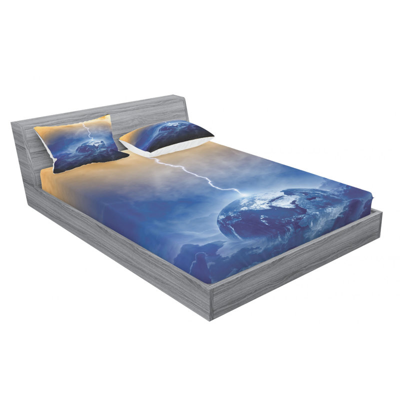 Microfiber Sheet Set, Queen Sheet Set with Fitted Sheet